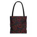 Zariah Grace Red Conversation Hearts Pattern Tote Bag | Valentine Candy Heart Design